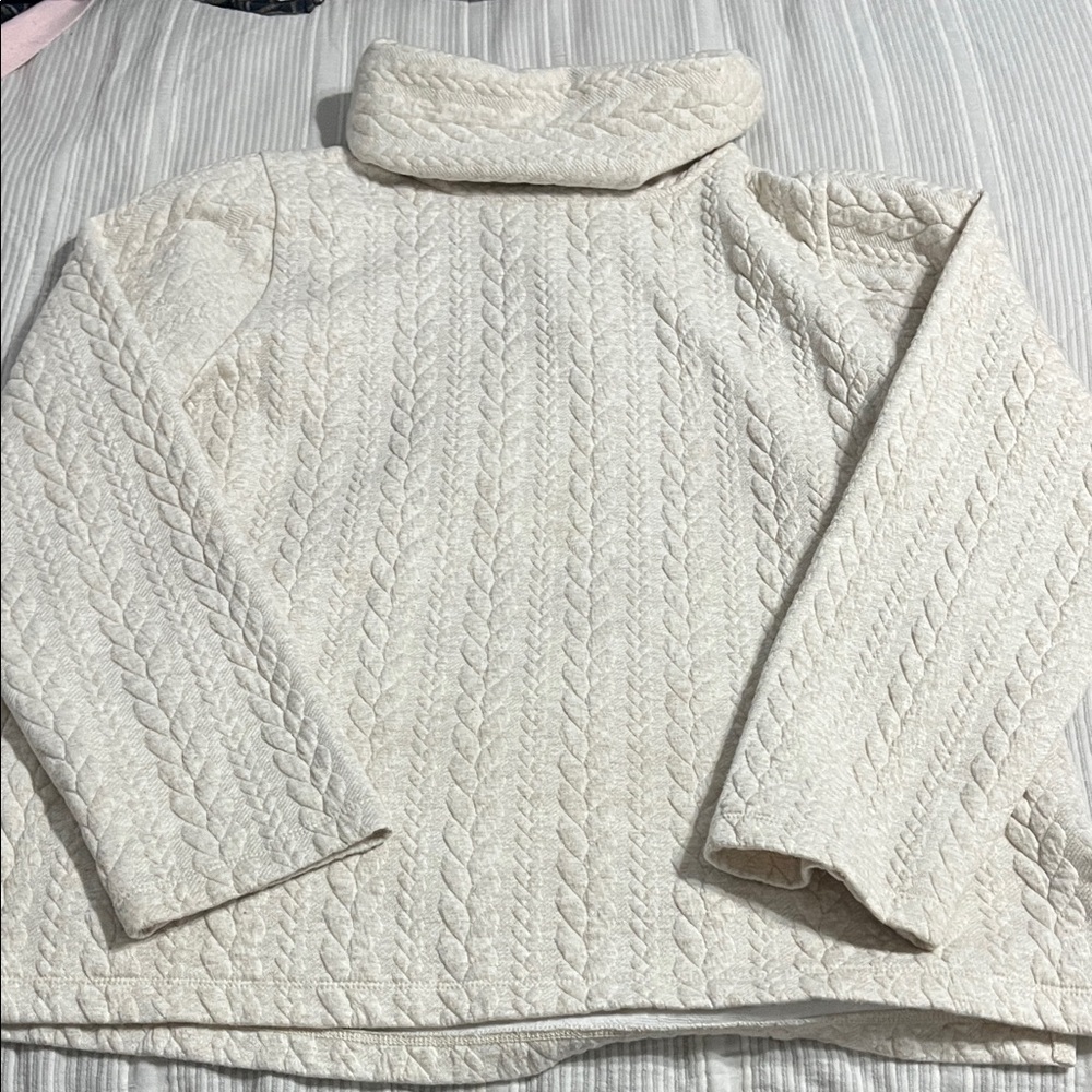 J. Crew Cream Cowl Neck Sweater